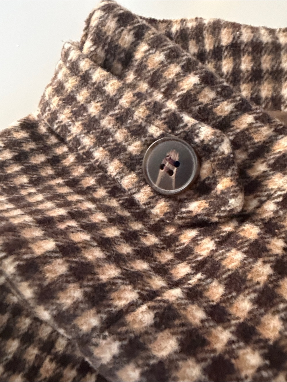 Altar'd State Brown and Black Houndstooth Mini Skirt - Picture 4 of 4